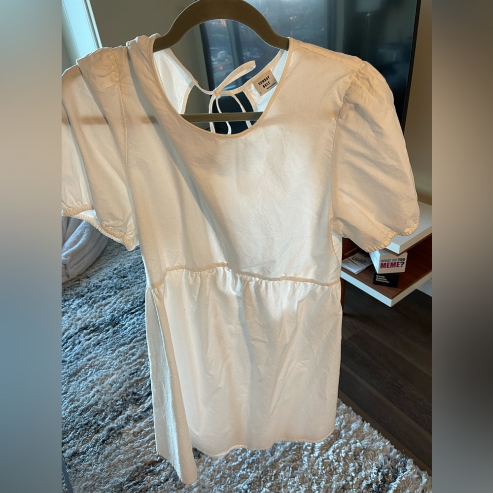 Sunday’s Best White Dress open back